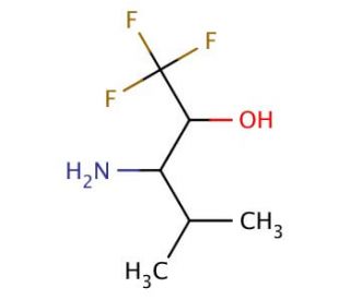 3-amino-1,1,1-trifluoro-4-methylpentan-2-ol - chemical structure image