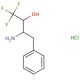 3-amino-1,1,1-trifluoro-4-phenylbutan-2-ol hydrochloride - chemical structure image