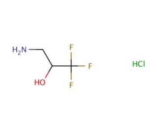 3-amino-1,1,1-trifluoropropan-2-ol hydrochloride (CAS 3832-24-4) - chemical structure image