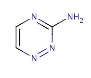 3-Amino-1,2,4-triazine (CAS 1120-99-6) - chemical structure image