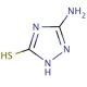 3-Amino-1,2,4-triazole-5-thiol (CAS 16691-43-3) - chemical structure image