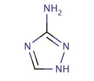 3-Amino-1,2,4-triazole (CAS 61-82-5) - chemical structure image