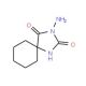 3-Amino-1,3-diaza-spiro[4.5]decane-2,4-dione (CAS 16252-63-4) - chemical structure image