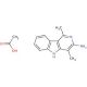 3-Amino-1,4-dimethyl-5H-pyrido[4,3-b]indole acetate (CAS 68808-54-8) - chemical structure image