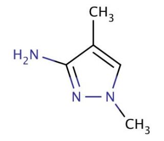 3-Amino-1,4-dimethylpyrazole - chemical structure image
