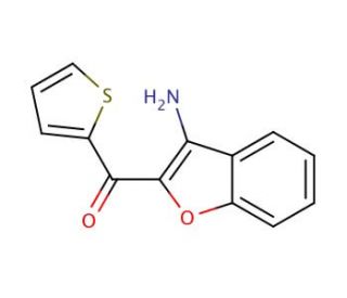 (3-amino-1-benzofuran-2-yl)(thien-2-yl)methanone - chemical structure image