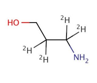 3-Amino-1-propanol-d4 (CAS 156-87-6 (unlabeled)) - chemical structure image