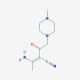 3-Amino-2-[2-(4-methyl-piperazin-1-yl)-acetyl]-but-2-enenitrile - chemical structure image