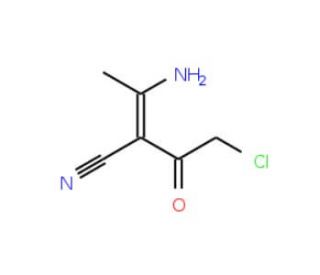 3-Amino-2-(2-chloro-acetyl)-but-2-enenitrile - chemical structure image