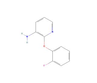 3-Amino-2-(2-fluorophenoxy)pyridine (CAS 175135-66-7) - chemical structure image