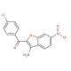 3-Amino-2-(4-chlorobenzoyl)-6-nitrobenzofuran (CAS 351003-28-6) - chemical structure image
