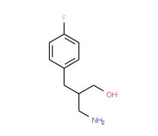 3-amino-2-(4-fluorobenzyl)propan-1-ol - chemical structure image