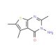 3-Amino-2,5,6-trimethylthieno-[2,3-d]pyrimidin-4(3H)-one (CAS 80381-63-1) - chemical structure image