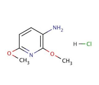 3-Amino-2,6-dimethoxypyridine monohydrochloride (CAS 80789-72-6) - chemical structure image