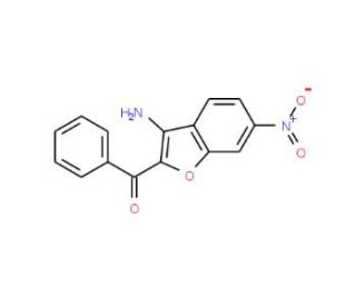 3-Amino-2-benzoyl-6-nitrobenzofuran (CAS 351003-27-5) - chemical structure image