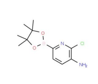 3-Amino-2-chloropyridine-6-boronic acid, pinacol ester (CAS 1150561-74-2) - chemical structure image