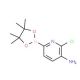3-Amino-2-chloropyridine-6-boronic acid, pinacol ester (CAS 1150561-74-2) - chemical structure image