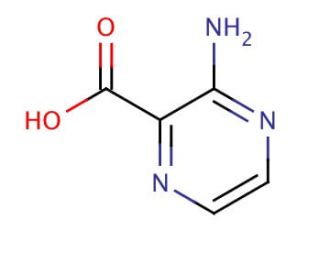 3-Amino-2-pyrazinecarboxylic Acid (CAS 5424-01-1) - chemical structure image