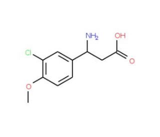 3-Amino-3-(3-chloro-4-methoxy-phenyl)-propionic acid - chemical structure image