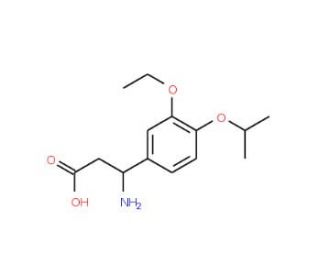 3-Amino-3-(3-ethoxy-4-isopropoxyphenyl)-propanoic acid - chemical structure image