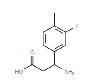 3-Amino-3-(3-fluoro-4-methylphenyl)propanoic acid - chemical structure image