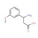 3-Amino-3-(3-methoxyphenyl)propionic acid (CAS 68208-19-5) - chemical structure image