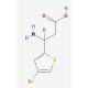 3-Amino-3-(4-bromo-thiophen-2-yl)-propionic acid (CAS 194229-25-9) - chemical structure image