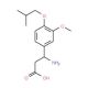 3-Amino-3-(4-isobutoxy-3-methoxyphenyl)-propanoic acid - chemical structure image
