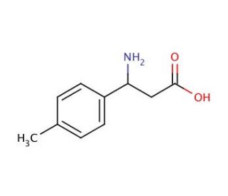 3-Amino-3-(4-methylphenyl)propionic acid (CAS 68208-18-4) - chemical structure image