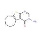 3-Amino-3,5,6,7,8,9-hexahydro-10-thia-1,3-diaza-benzo[a]azulen-4-one - chemical structure image