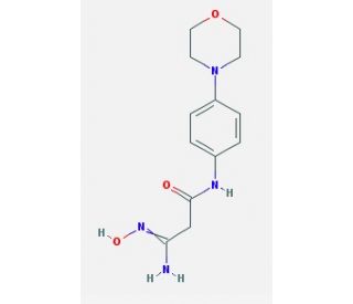3-amino-3-(hydroxyimino)-N-(4-morpholin-4-ylphenyl)propanamide - chemical structure image