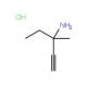 3-amino-3-methyl-1-pentyne HCl (CAS 108575-32-2) - chemical structure image