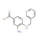 3-Amino-4-[(pyridin-3-ylmethyl)-amino]-benzoic acid (CAS 436088-89-0) - chemical structure image