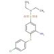 3-Amino-4-(4-chloro-phenylsulfanyl)-N,N-diethyl-benzenesulfonamide - chemical structure image