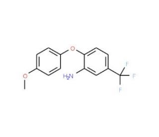 3-Amino-4-(4-methoxyphenoxy)benzotrifluoride (CAS 62966-74-9) - chemical structure image