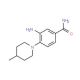3-Amino-4-(4-methyl-piperidin-1-yl)-benzamide - chemical structure image