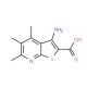 3-Amino-4,5,6-trimethylthieno[2,3-b]pyridine-2-carboxylic acid - chemical structure image
