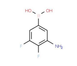 3-Amino-4,5-difluorophenylboronic acid (CAS 1072952-10-3) - chemical structure image