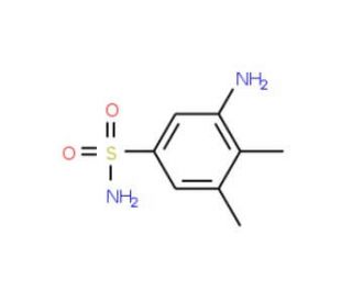3-amino-4,5-dimethylbenzenesulfonamide (CAS 101251-33-6) - chemical structure image