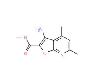 3-Amino-4,6-dimethyl-furo[2,3-b]pyridine-2-carboxylic acid methyl ester - chemical structure image