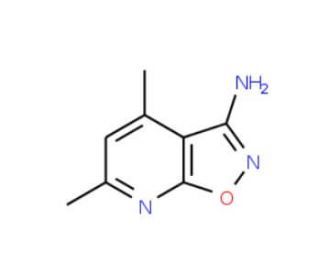 3-Amino-4,6-dimethylisoxazolo[5,4-b]pyridine (CAS 916792-12-6) - chemical structure image