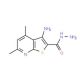 3-amino-4,6-dimethylthieno[2,3-b]pyridine-2-carbohydrazide (CAS 128918-28-5) - chemical structure image