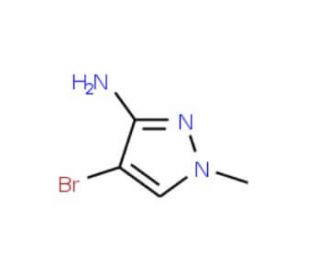 3-Amino-4-bromo-1-methyl-1H-pyrazole (CAS 146941-72-2) - chemical structure image