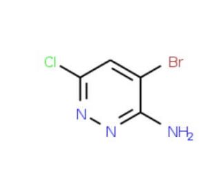 3-Amino-4-bromo-6-chloropyridazine (CAS 446273-59-2) - chemical structure image
