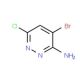 3-Amino-4-bromo-6-chloropyridazine (CAS 446273-59-2) - chemical structure image