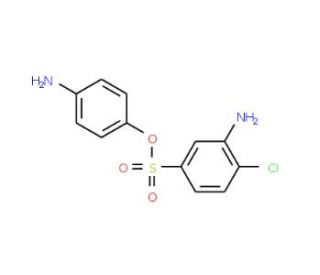 3-Amino-4-chloro-benzenesulfonic acid 4-amino-phenyl ester (CAS 64910-68-5) - chemical structure image