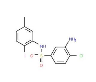 3-Amino-4-chloro-N-(2-iodo-5-methyl-phenyl)-benzenesulfonamide - chemical structure image