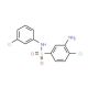 3-Amino-4-chloro-N-(3-chloro-phenyl)-benzenesulfonamide - chemical structure image