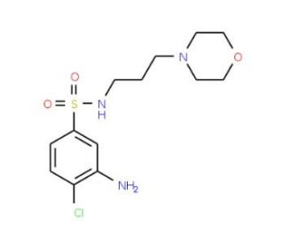 3-amino-4-chloro-N-(3-morpholin-4-ylpropyl)benzenesulfonamide - chemical structure image