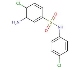 3-Amino-4-chloro-N-(4-chloro-phenyl)-benzenesulfonamide - chemical structure image